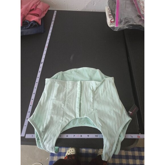 NWT No Boundaries Womens Green Ribbed Bustier Tank Top Size XL Summer Casual - Picture 7 of 10